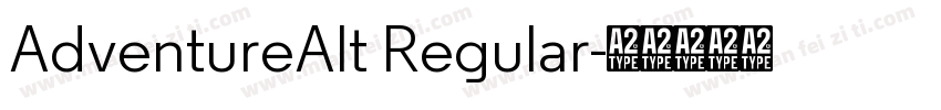 AdventureAlt Regular字体转换